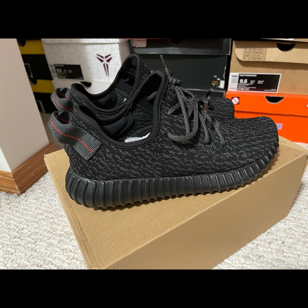 2016 Adidas Yeezy 350 Boost - Pirate Black - Size 9.5